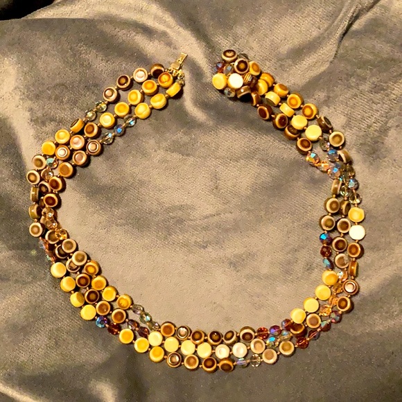 Vintage three-strand necklace - Picture 1 of 4